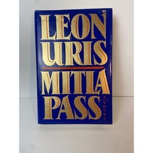 Leon Uris Mitla Pass First Edition Hardcover Novel 1988 Doubleday Fiction Book